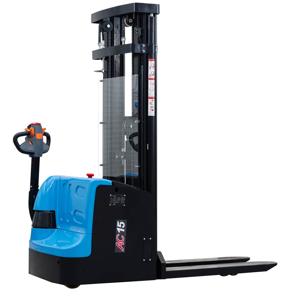 CDD15J-ZSM, Stoccatore elettrico 1.500 kg, sollevamento 4.600 mm, Batteria Li-Ion 24V/150Ah Montante triplex Trasmissione ZF