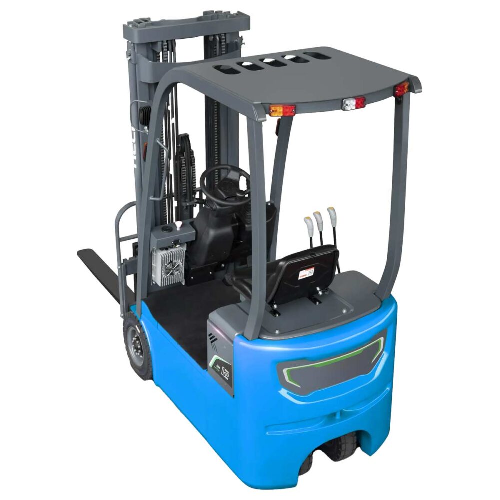 CPD12SQ 3a CPD12SQ-A1LiH4, Carrello elevatore elettrico a 3 ruote 1.200 kg, montante triplex, cabina aperta