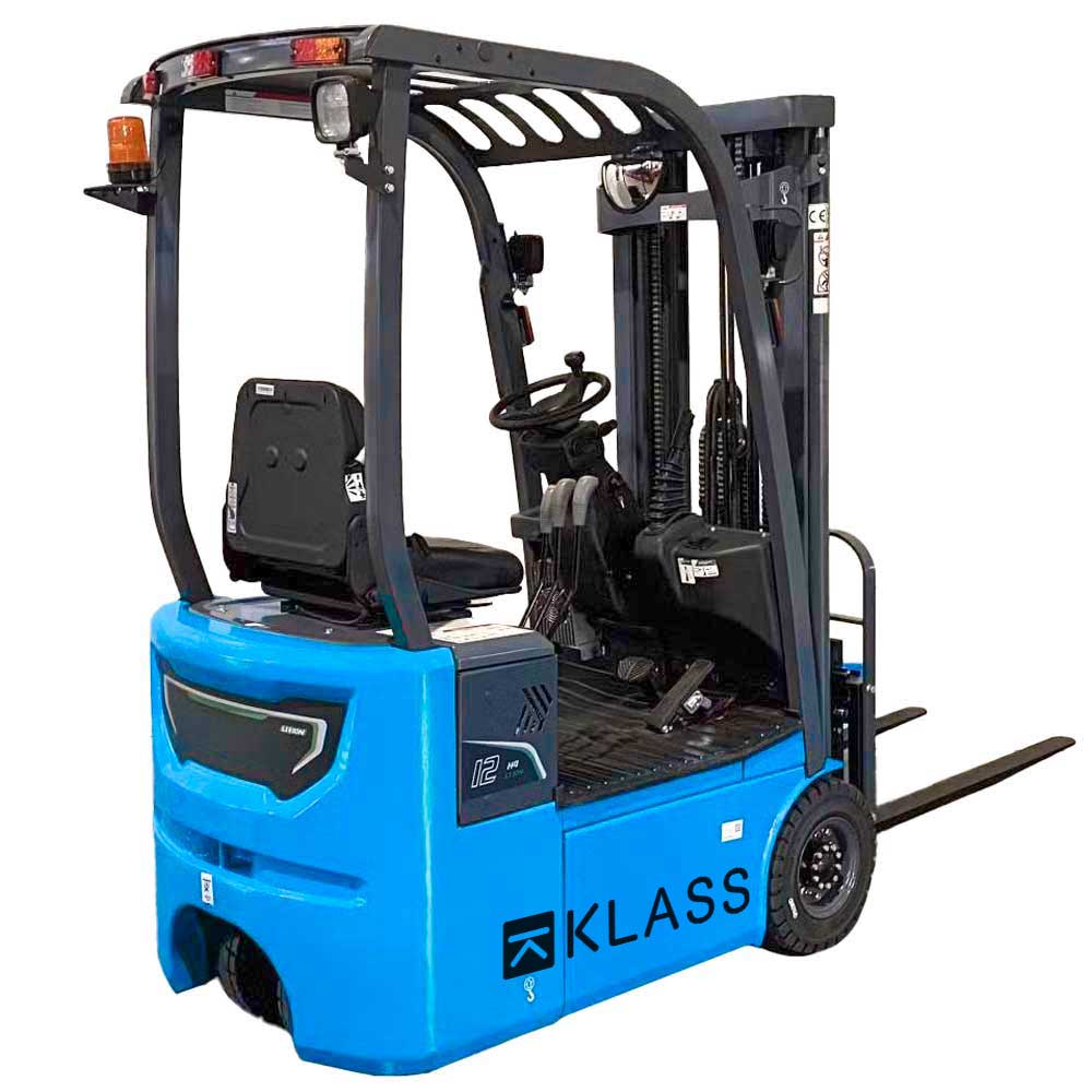 CPD12SQ-A1LiH4, Carrello elevatore elettrico a 3 ruote 1.200 kg, montante triplex, cabina aperta