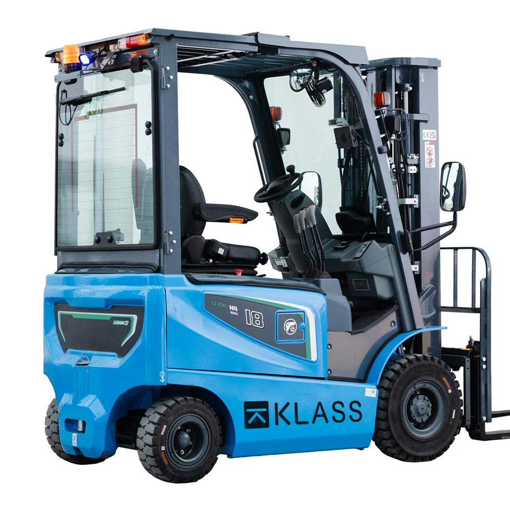 CPD18-GB2LI-S, Carrello elevatore elettrico 1.800 kg, montante duplex, cabina con vetro frontale