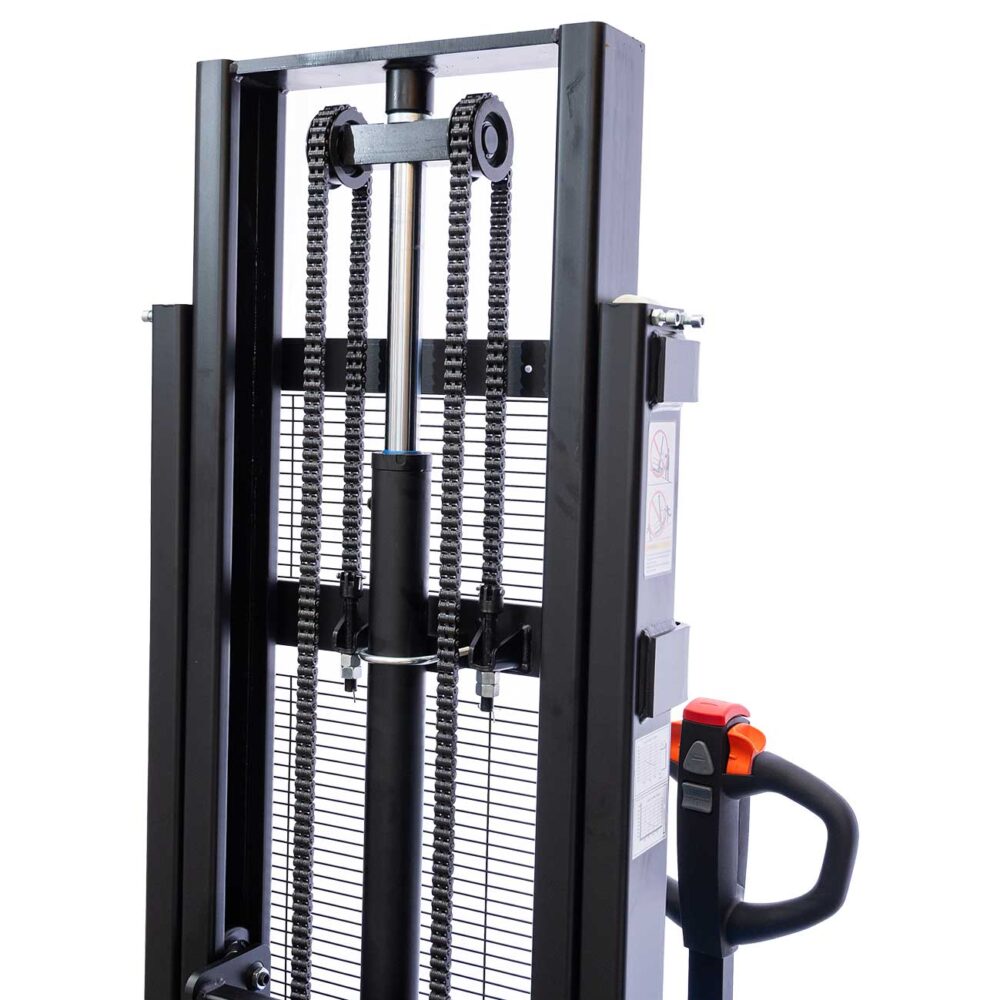 QDA25 5b QDA12EL20, Stoccatore elettrico 1.200 kg, Batteria AGM, sollevamento 2.000 mm