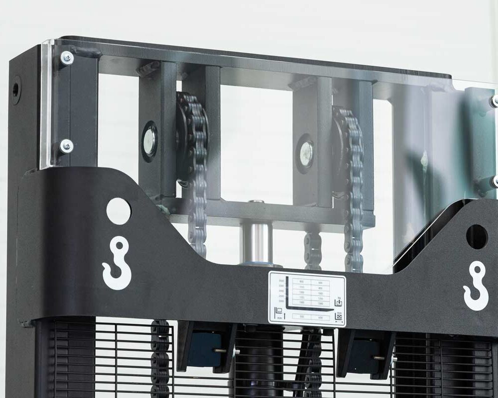 WS15H Li plexiglass WS15H-B Stoccatore elettrico 1.500 kg, sollevamento 2.000 mm