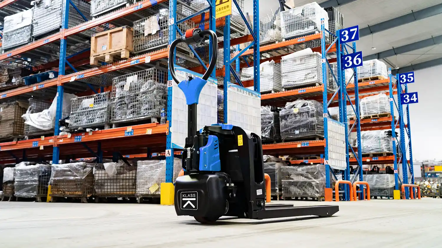 EPT15 R descriere5 EPT15-R Transpallet elettrico 1.500 kg, con sistema di pesatura professionale RAVAS, batteria Li-Ion
