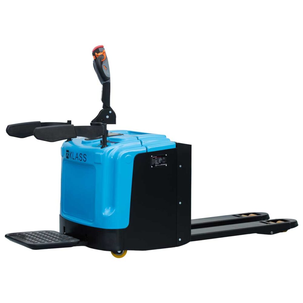 SL25GA Transpallet elettrico con piattaforma 2.500 kg, batteria Li-Ion, ricarica rapida