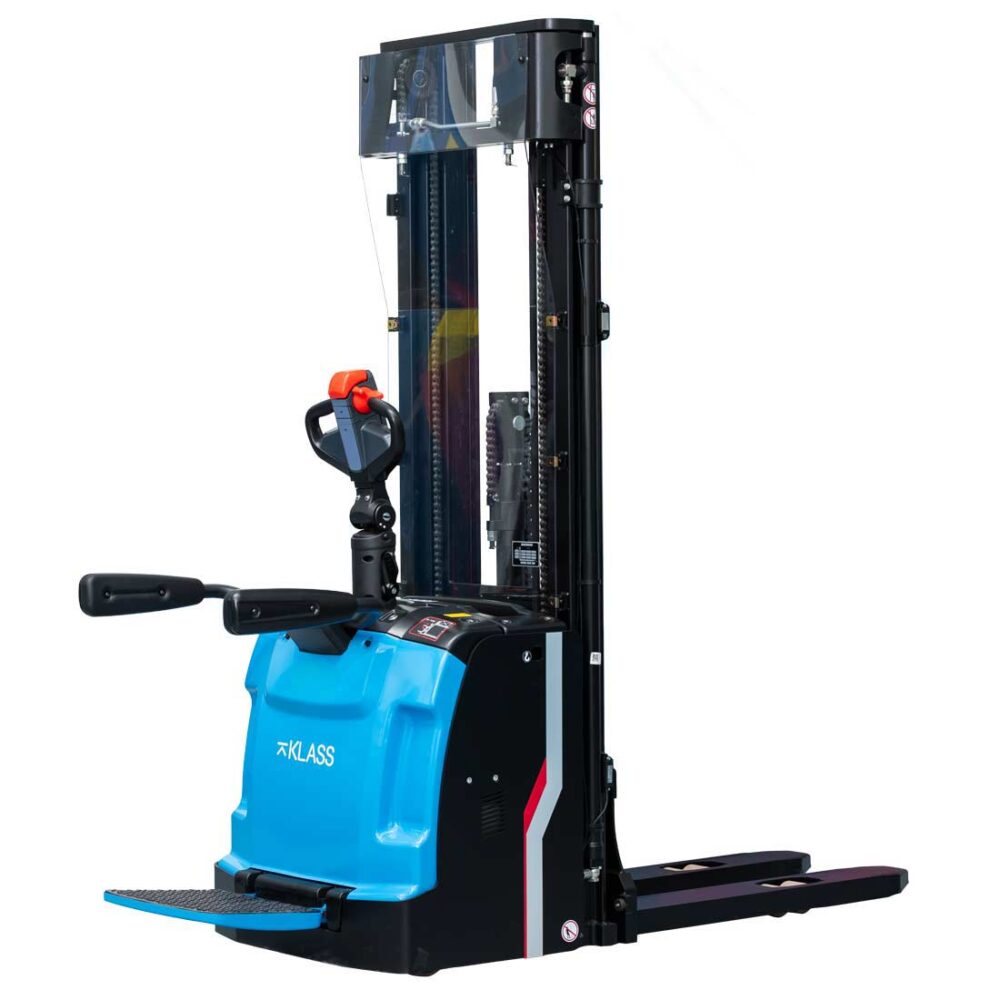 ES16-R PRO Stoccatore elettrico 1.600 kg, batteria Li-Ion, pedana ribaltabile, altezza di sollevamento 5.500 mm